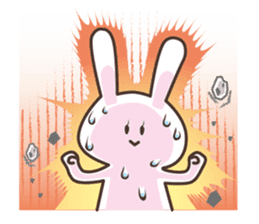 The rabbit which sweat sticker #8519021