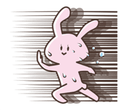 The rabbit which sweat sticker #8519022