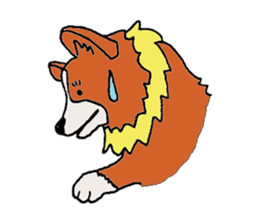 mokomoko Corgi sticker #8519453