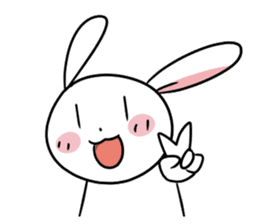 Usagi Rabbit - Just Laughing sticker #8521642