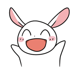 Usagi Rabbit - Just Laughing sticker #8521643