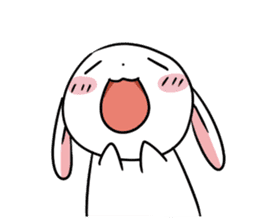 Usagi Rabbit - Just Laughing sticker #8521644