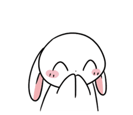 Usagi Rabbit - Just Laughing sticker #8521646