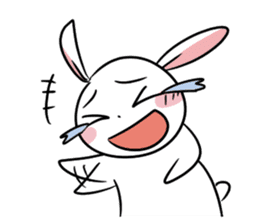 Usagi Rabbit - Just Laughing sticker #8521647