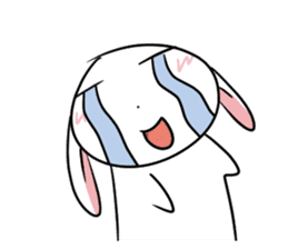 Usagi Rabbit - Just Laughing sticker #8521649
