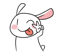Usagi Rabbit - Just Laughing sticker #8521650