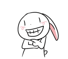 Usagi Rabbit - Just Laughing sticker #8521651