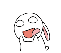 Usagi Rabbit - Just Laughing sticker #8521655