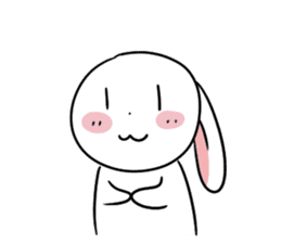 Usagi Rabbit - Just Laughing sticker #8521656