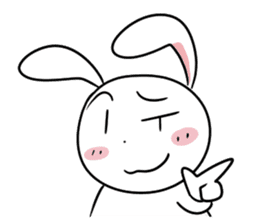 Usagi Rabbit - Just Laughing sticker #8521657