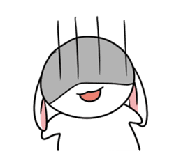 Usagi Rabbit - Just Laughing sticker #8521659
