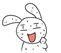Usagi Rabbit - Just Laughing sticker #8521660
