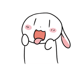 Usagi Rabbit - Just Laughing sticker #8521661