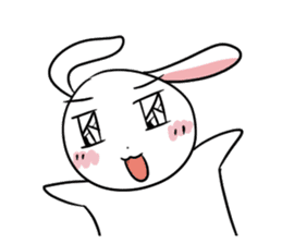 Usagi Rabbit - Just Laughing sticker #8521662