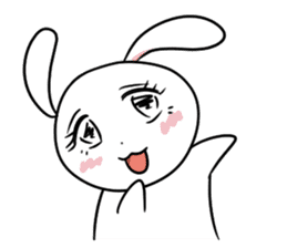 Usagi Rabbit - Just Laughing sticker #8521663