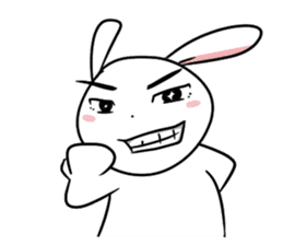 Usagi Rabbit - Just Laughing sticker #8521664