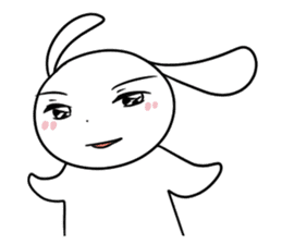 Usagi Rabbit - Just Laughing sticker #8521665