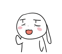 Usagi Rabbit - Just Laughing sticker #8521666