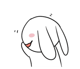 Usagi Rabbit - Just Laughing sticker #8521669