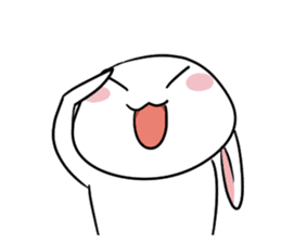Usagi Rabbit - Just Laughing sticker #8521672