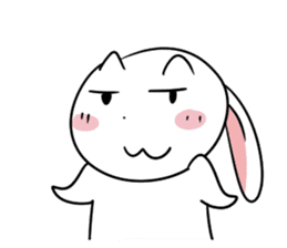 Usagi Rabbit - Just Laughing sticker #8521675