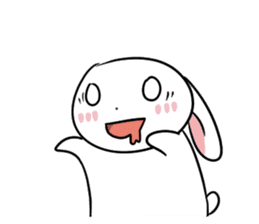 Usagi Rabbit - Just Laughing sticker #8521680