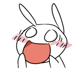 Usagi Rabbit - Just Laughing sticker #8521681