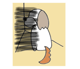 playful Shih Tzu sticker #8522095