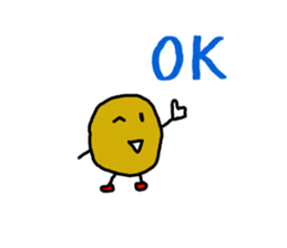 Potato chips man sticker #8522402