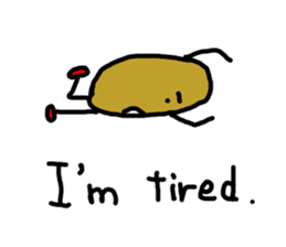 Potato chips man sticker #8522409