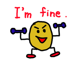 Potato chips man sticker #8522415