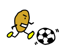 Potato chips man sticker #8522416