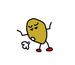 Potato chips man sticker #8522424