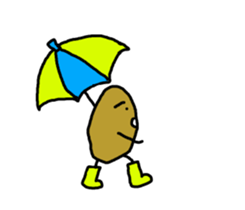 Potato chips man sticker #8522426