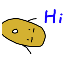 Potato chips man sticker #8522427