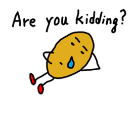 Potato chips man sticker #8522428