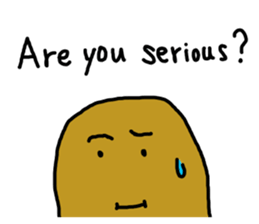 Potato chips man sticker #8522429