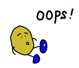 Potato chips man sticker #8522430