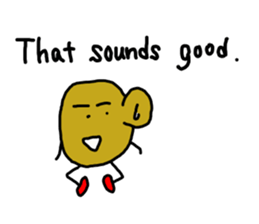 Potato chips man sticker #8522432