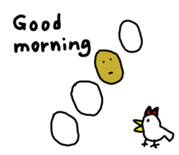 Potato chips man sticker #8522434