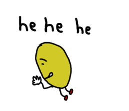 Potato chips man sticker #8522435