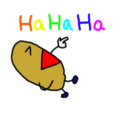 Potato chips man sticker #8522436