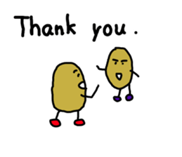 Potato chips man sticker #8522437