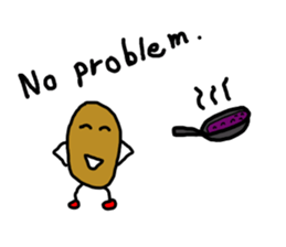 Potato chips man sticker #8522440