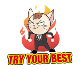 Smart Meow : Line for Super Executive sticker #8522869