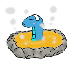 blue snake sticker #8523497