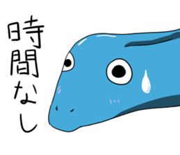 blue snake sticker #8523506