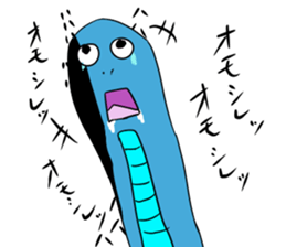 blue snake sticker #8523513