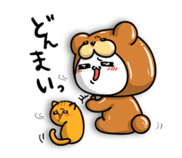 marumaru bear.ver sticker #8523543