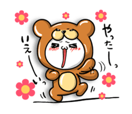 marumaru bear.ver sticker #8523552